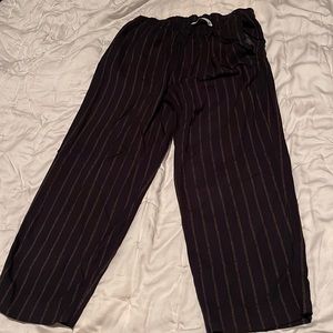 Zara women’s wide leg ankle cut loose pants